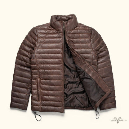 Bridger Herren Daunenjacke in Elegant Dunkelbraun – Wärme und Stil für den Winter