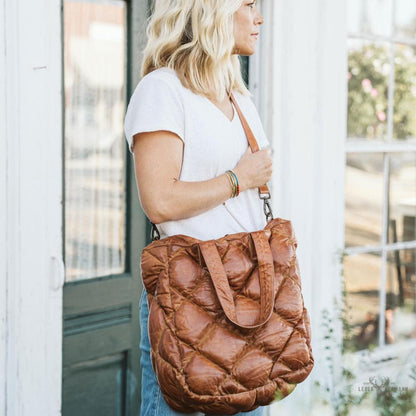 Brider-Leather Tote in limitierter Edition – Große Version in Vintage Tan