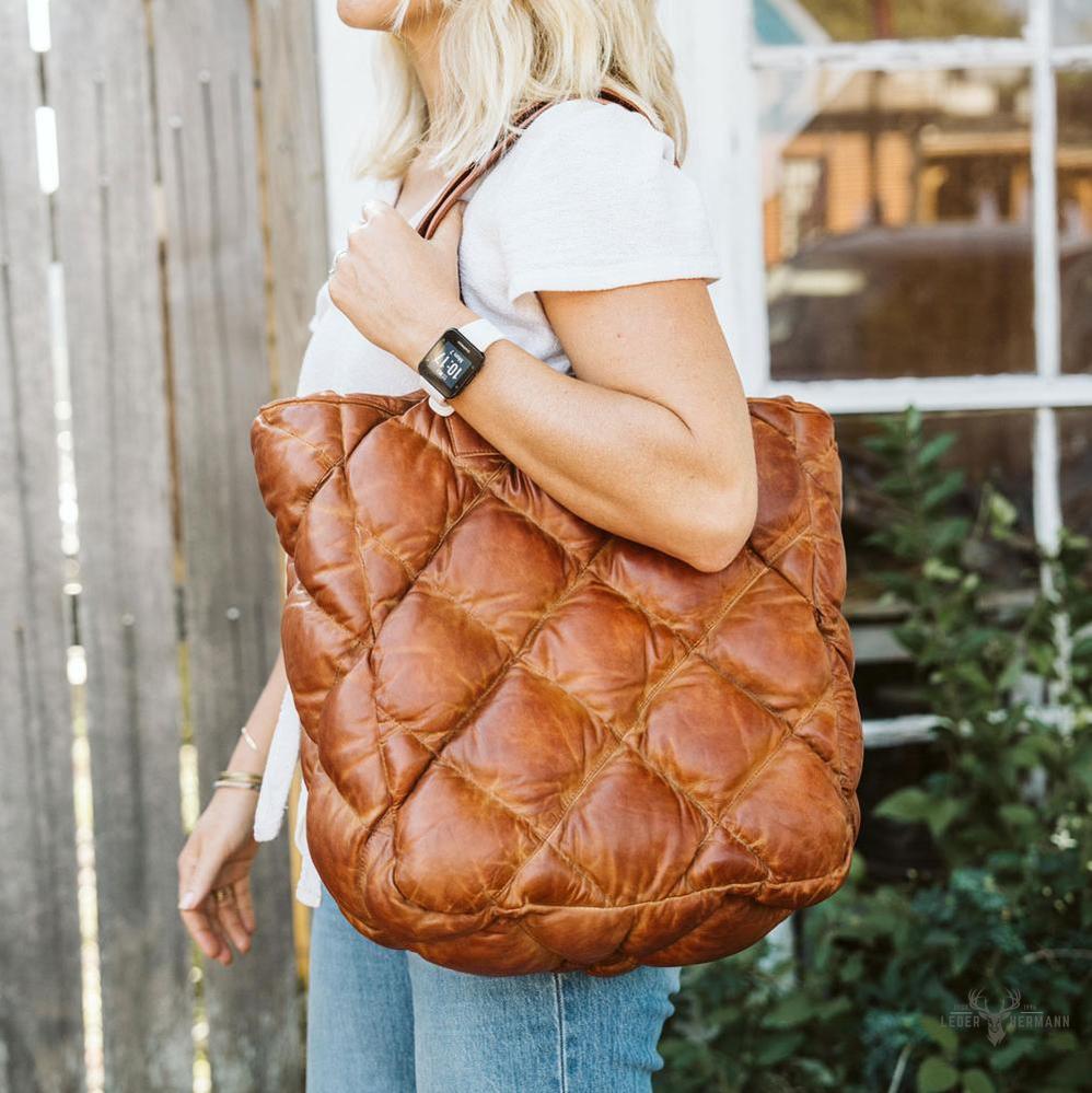 Brider-Leather Tote in limitierter Edition – Große Version in Vintage Tan