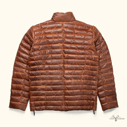 Bridger Leder Steppjacke für einen eleganten Stil in Hellbraun