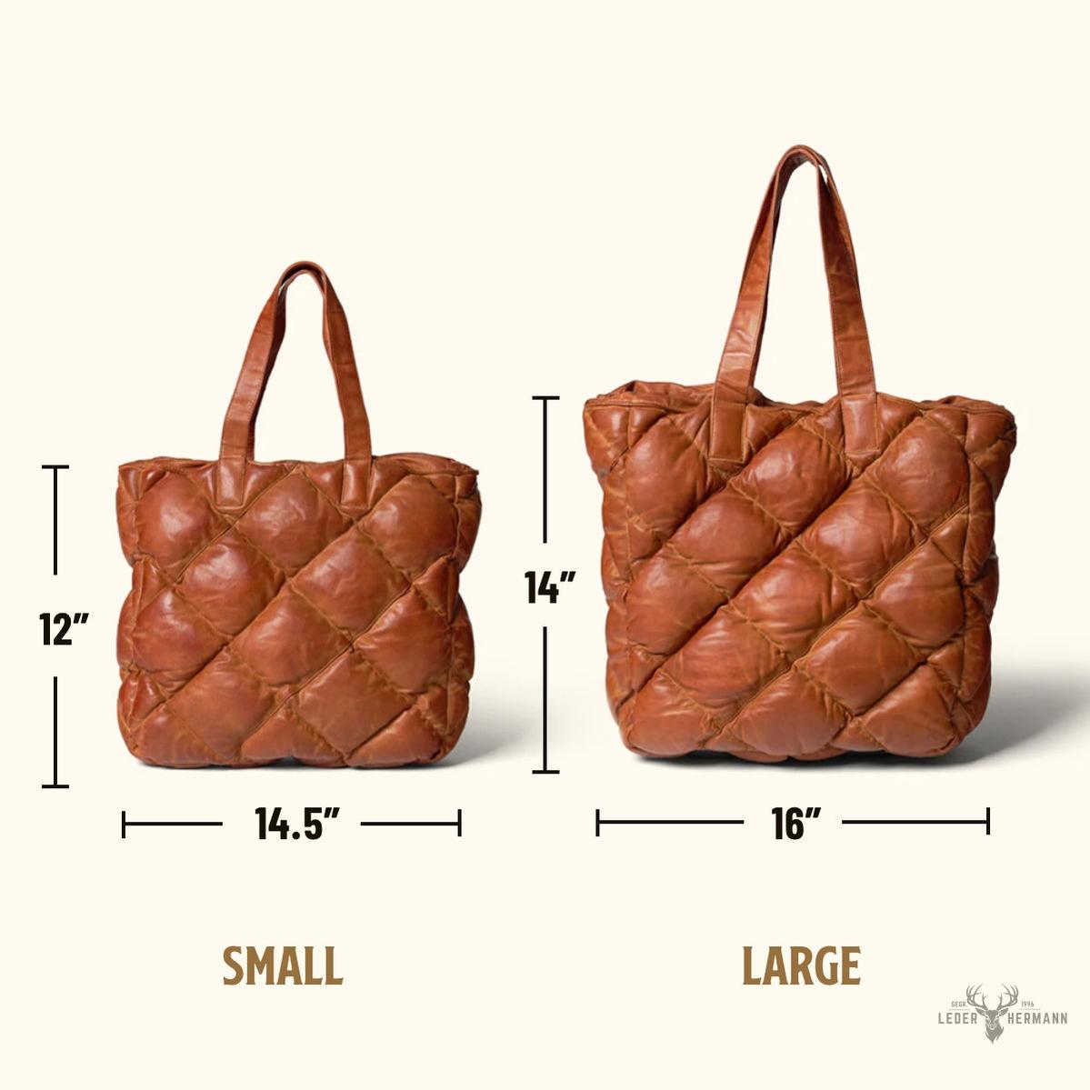 Brider-Leather Tote in limitierter Edition – Große Version in Vintage Tan
