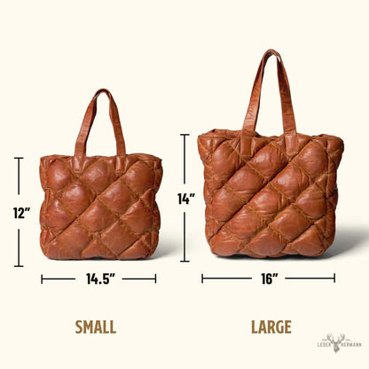 Brider-Leather Tote in limitierter Edition – Große Version in Vintage Tan