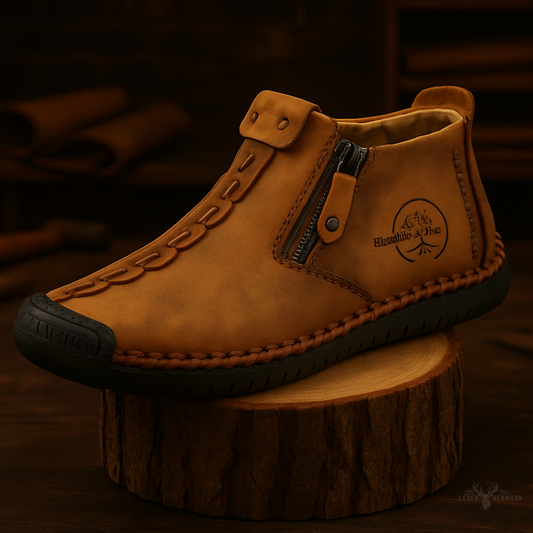 Hermann`s bequeme Leder Schuhe für den Altag