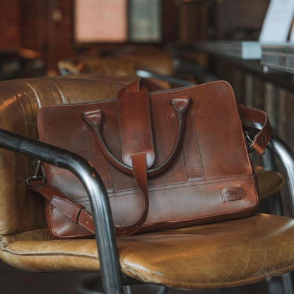 Holzleder Tasche Jefferson | Elderwood Eleganz und Raffinesse