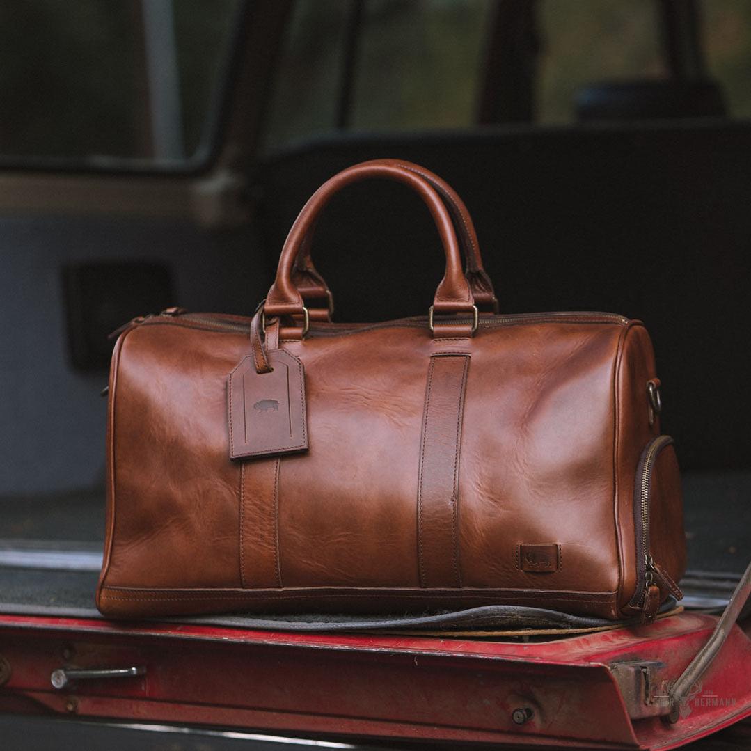 Jefferson Leder-Duffle Bag | Elderwood Eleganz für unterwegs