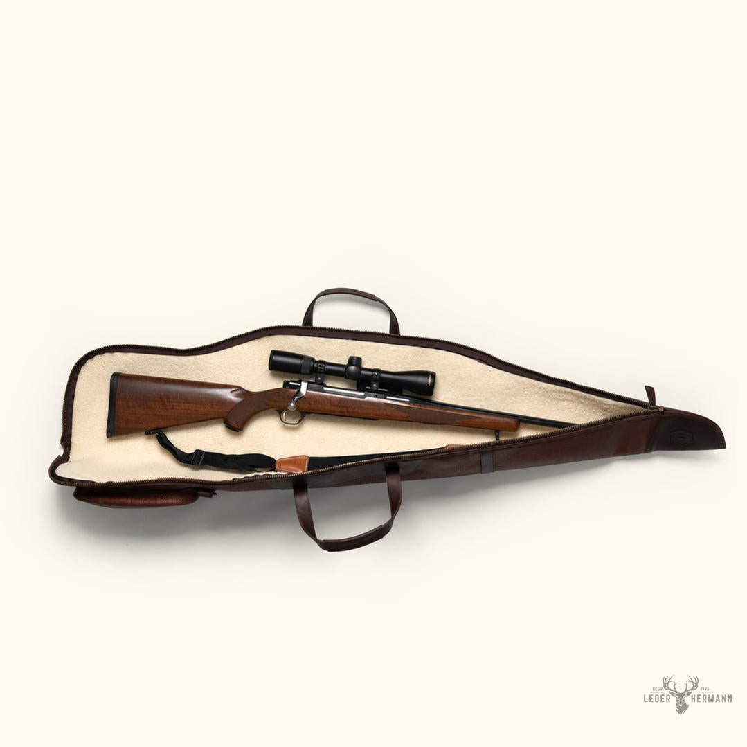 Elegante Dakota-Lederhülle für Gewehr – vollständig aus luxuriösem Leder