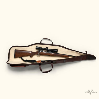 Elegante Dakota-Lederhülle für Gewehr – vollständig aus luxuriösem Leder