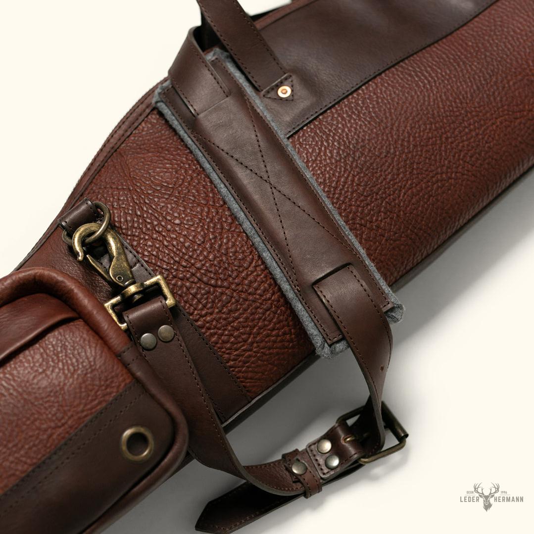 Elegante Dakota-Lederhülle für Gewehr – vollständig aus luxuriösem Leder
