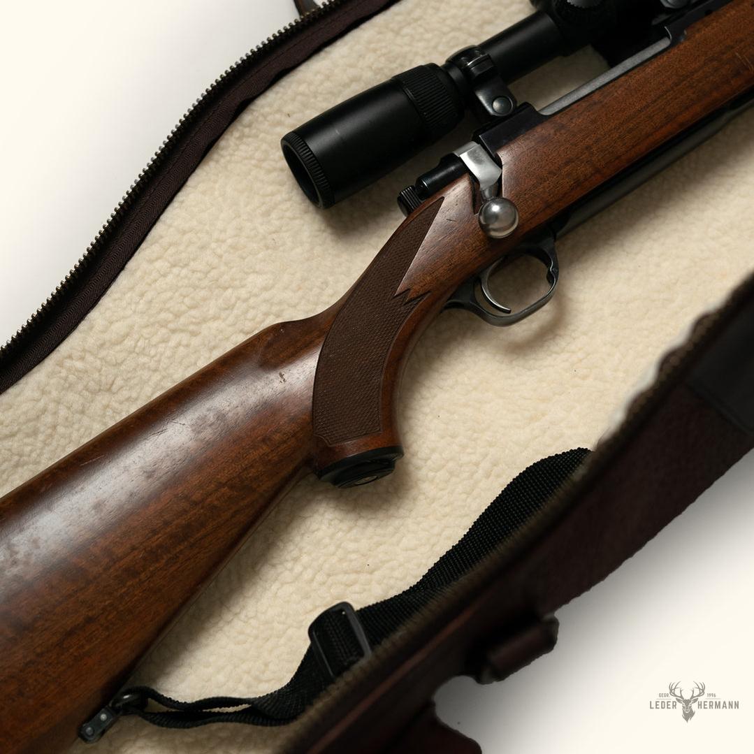 Elegante Dakota-Lederhülle für Gewehr – vollständig aus luxuriösem Leder