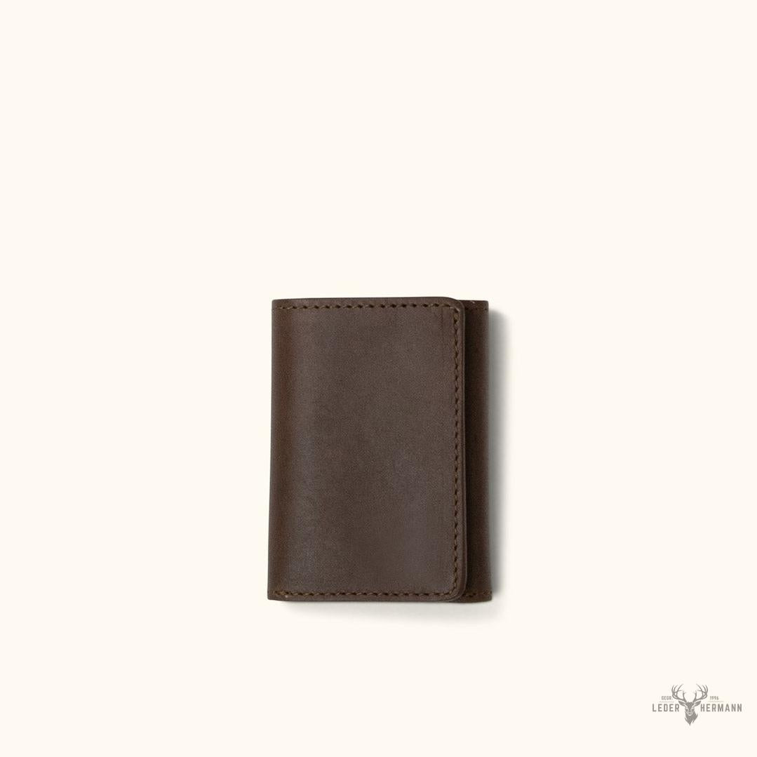 Trifold Lederbörse Roosevelt in Dark Briar – Ultimative Eleganz und Funktionalität
