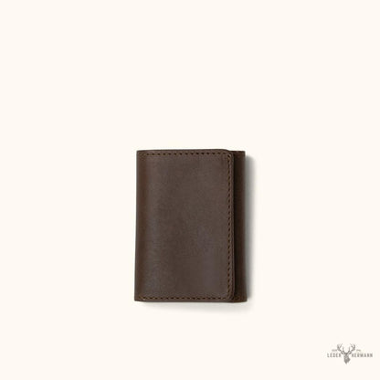 Trifold Lederbörse Roosevelt in Dark Briar – Ultimative Eleganz und Funktionalität