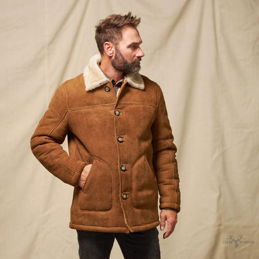 Duraŋgo Schneeschurz Barn Coat in Saddle Tan – Gemütlich und stilvoll für Outdoor-Abenteuer
