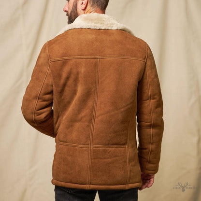 Duraŋgo Schneeschurz Barn Coat in Saddle Tan – Gemütlich und stilvoll für Outdoor-Abenteuer