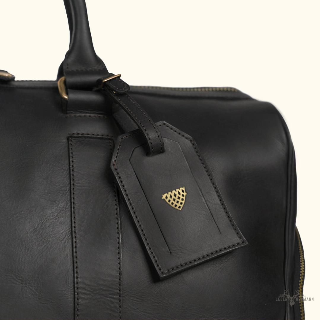 Limitierte Edition Jefferson Leder-Dufflebag | Schwarz
