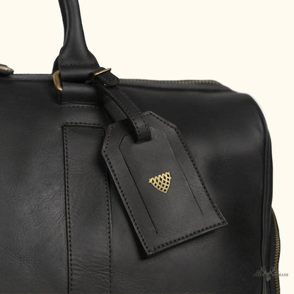 Limitierte Edition Jefferson Leder-Dufflebag | Schwarz