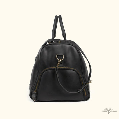 Limitierte Edition Jefferson Leder-Dufflebag | Schwarz