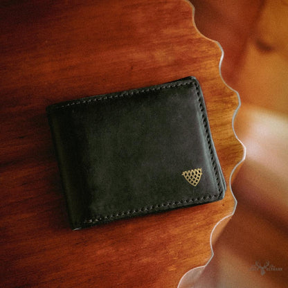 Jefferson Limitierte Edition Lederbifal Geldbörse in Schwarz