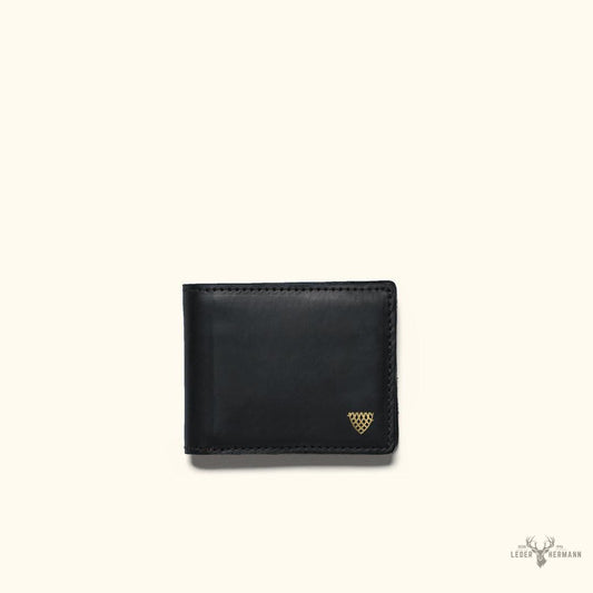 Limitierte Edizione Bifold Leder Geldbörse | Elegantes Schwarz