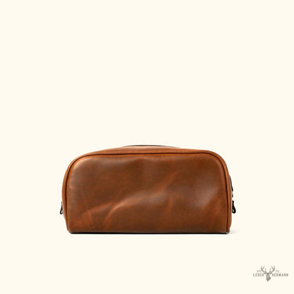Jefferon Leder Dopp Kit – Eleganter und praktischer Kulturbeutel aus hochwertigem Leder von Elderwood