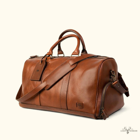 Jefferson Leder-Duffle Bag | Elderwood Eleganz für unterwegs