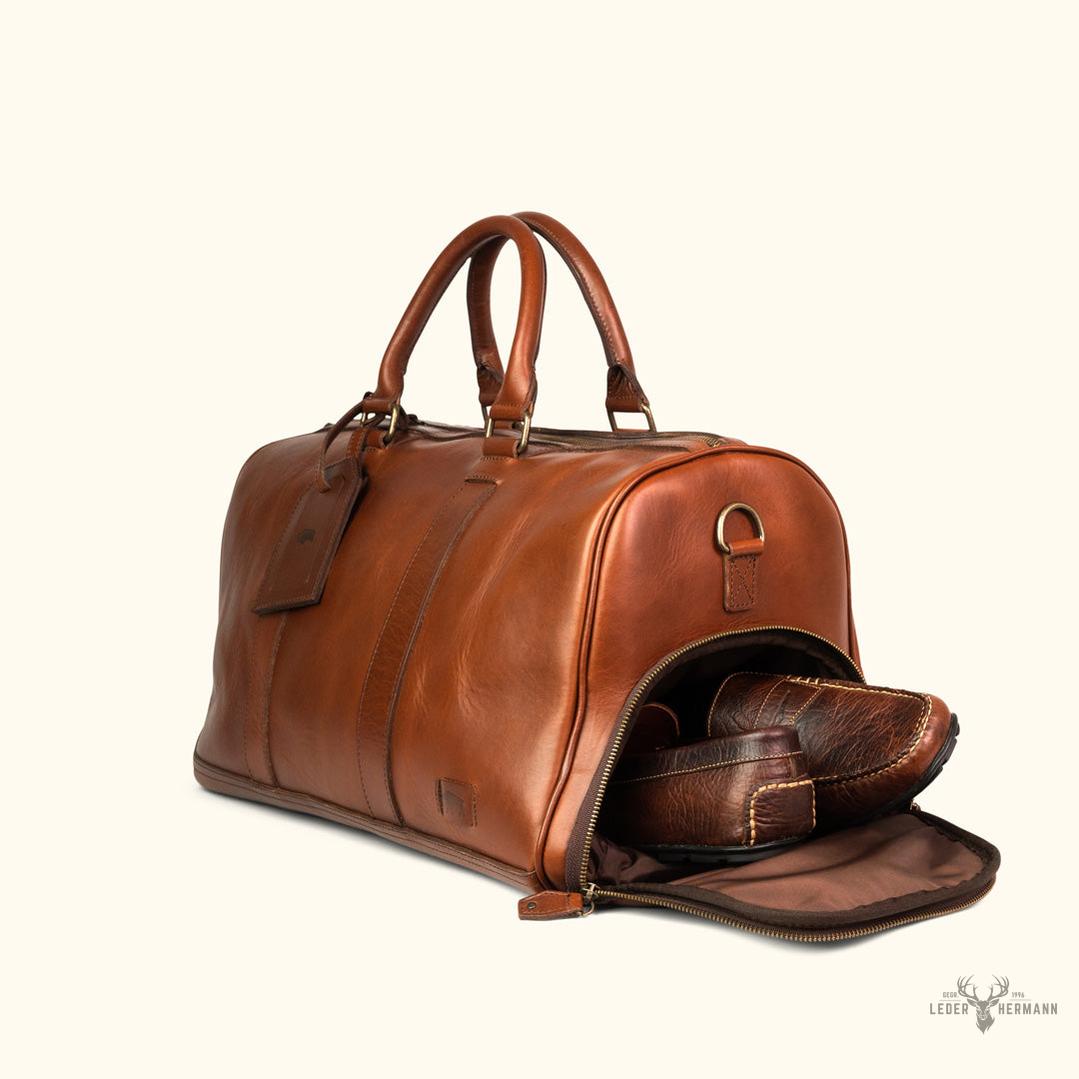 Jefferson Leder-Duffle Bag | Elderwood Eleganz für unterwegs