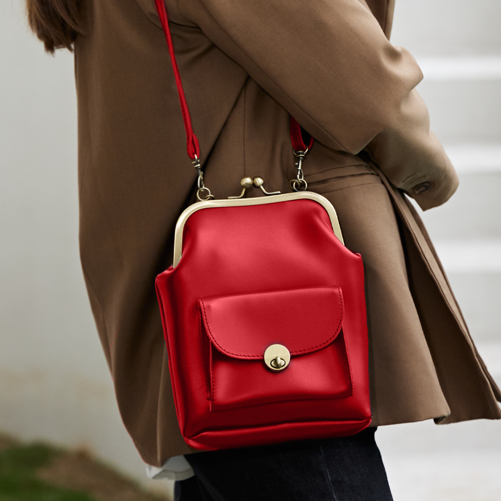 Elegante Vintage Kuss-Schloss-Tasche - Graces Retro Chic Must-Have