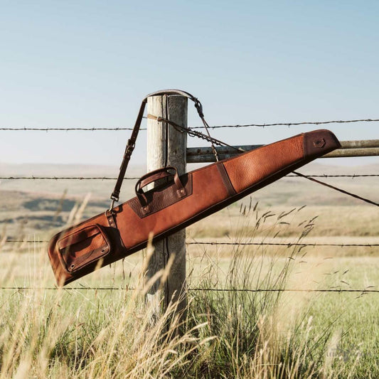 Eleganter Dakota-Lederkoffer für Schusswaffen | Vollständig aus Leder