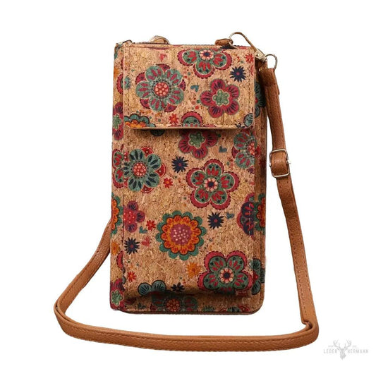 Lila Boho Blumen-Kreuzbody-Geldbörse – Stilvoll und kompakt für den Alltag