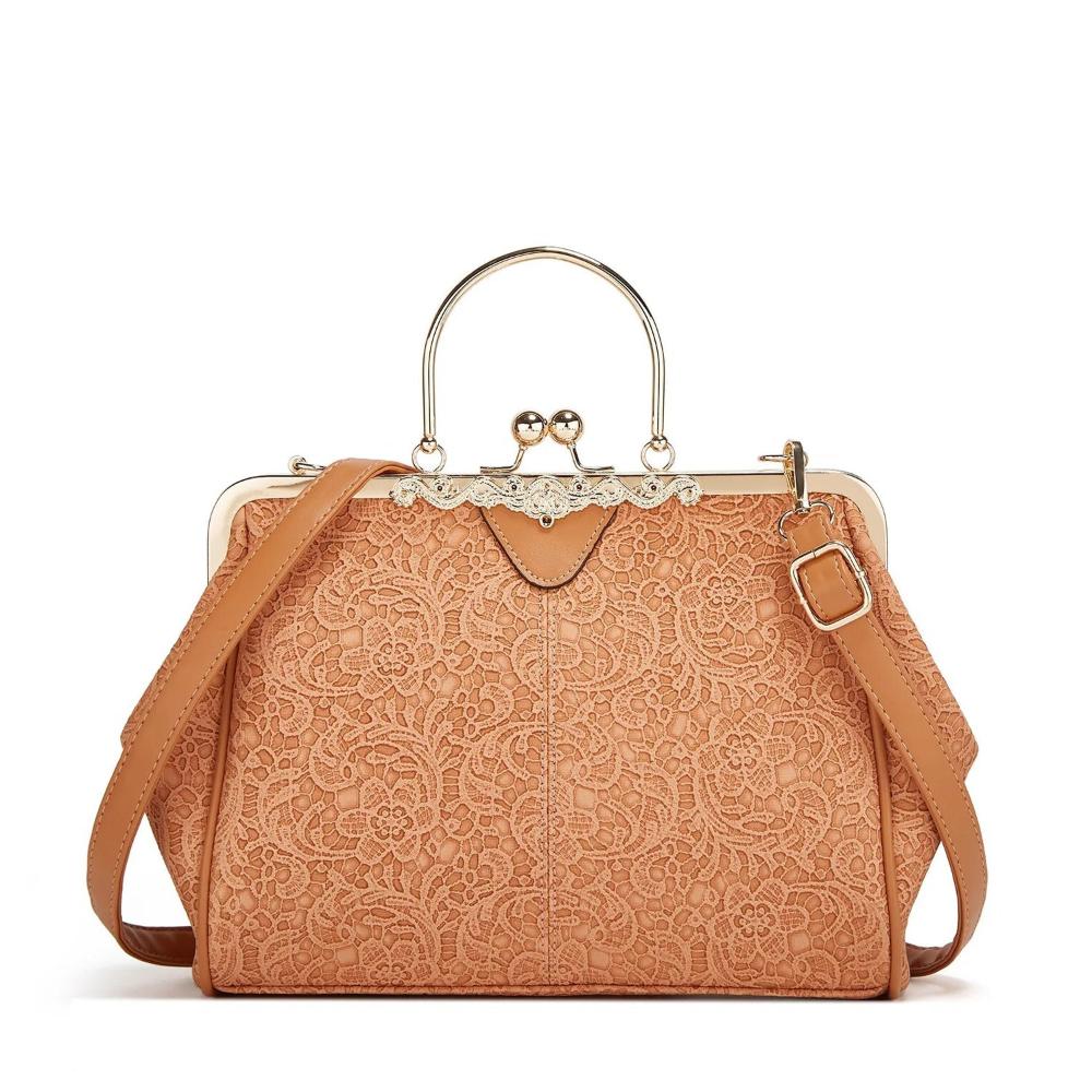 Elegante Vintage Kuss-Schloss Handtasche