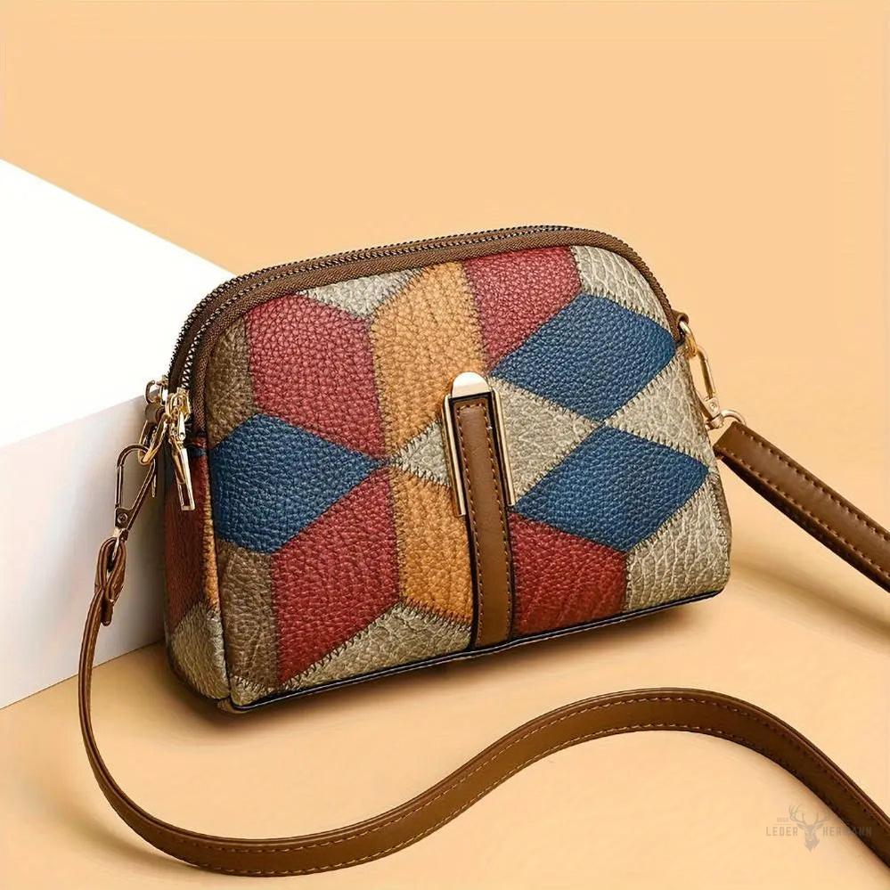 Luna Patchwork Mini Quastenbörse – Stylische und Kompakte Abendtasche