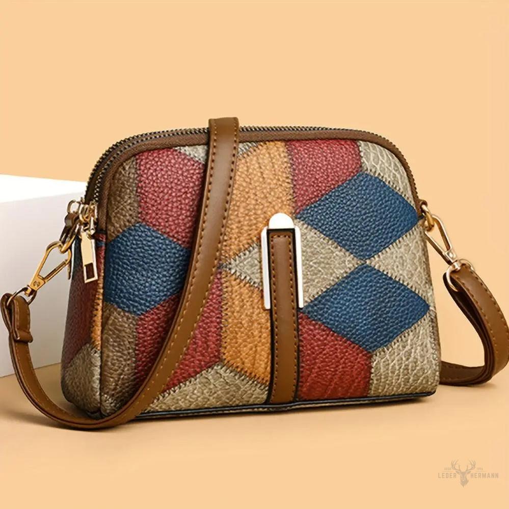 Luna Patchwork Mini Quastenbörse – Stylische und Kompakte Abendtasche