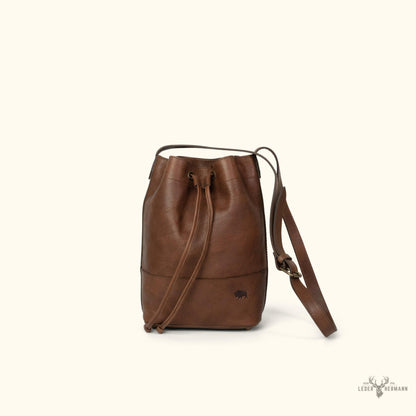 Madison Leder-Beuteltasche in Edlem Dunkelhaselnussbraun – Stilvolles und Elegantes Accessoire