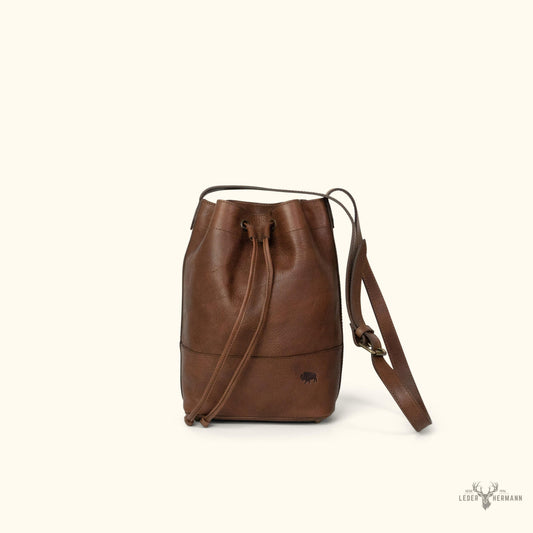 Madison Leder-Beuteltasche in Edlem Dunkelhaselnussbraun – Stilvolles und Elegantes Accessoire