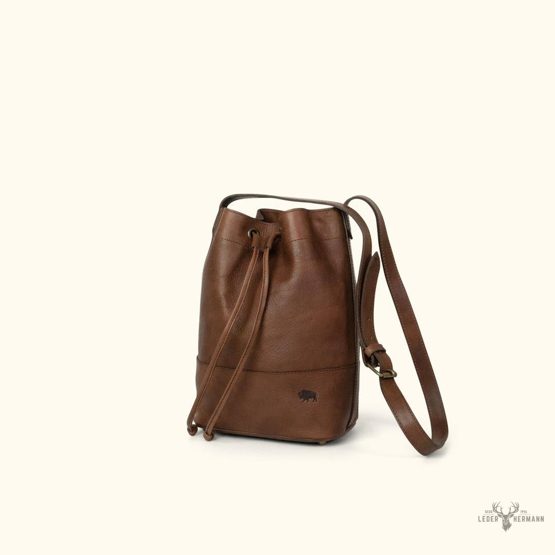 Madison Leder-Beuteltasche in Edlem Dunkelhaselnussbraun – Stilvolles und Elegantes Accessoire
