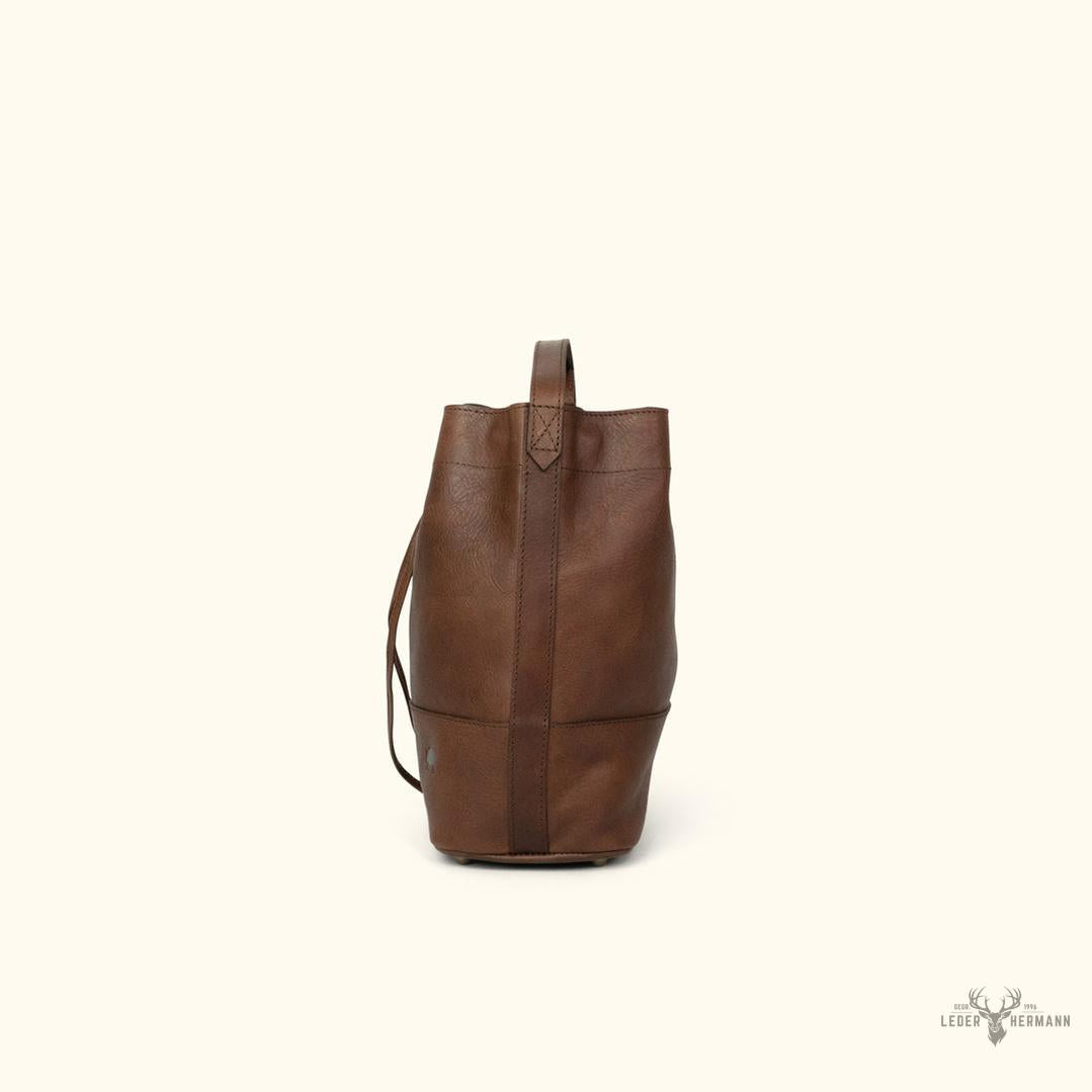Madison Leder-Beuteltasche in Edlem Dunkelhaselnussbraun – Stilvolles und Elegantes Accessoire