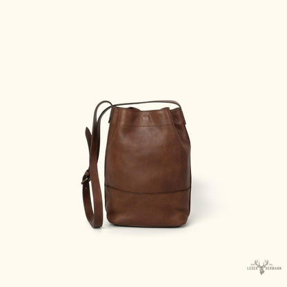 Madison Leder-Beuteltasche in Edlem Dunkelhaselnussbraun – Stilvolles und Elegantes Accessoire