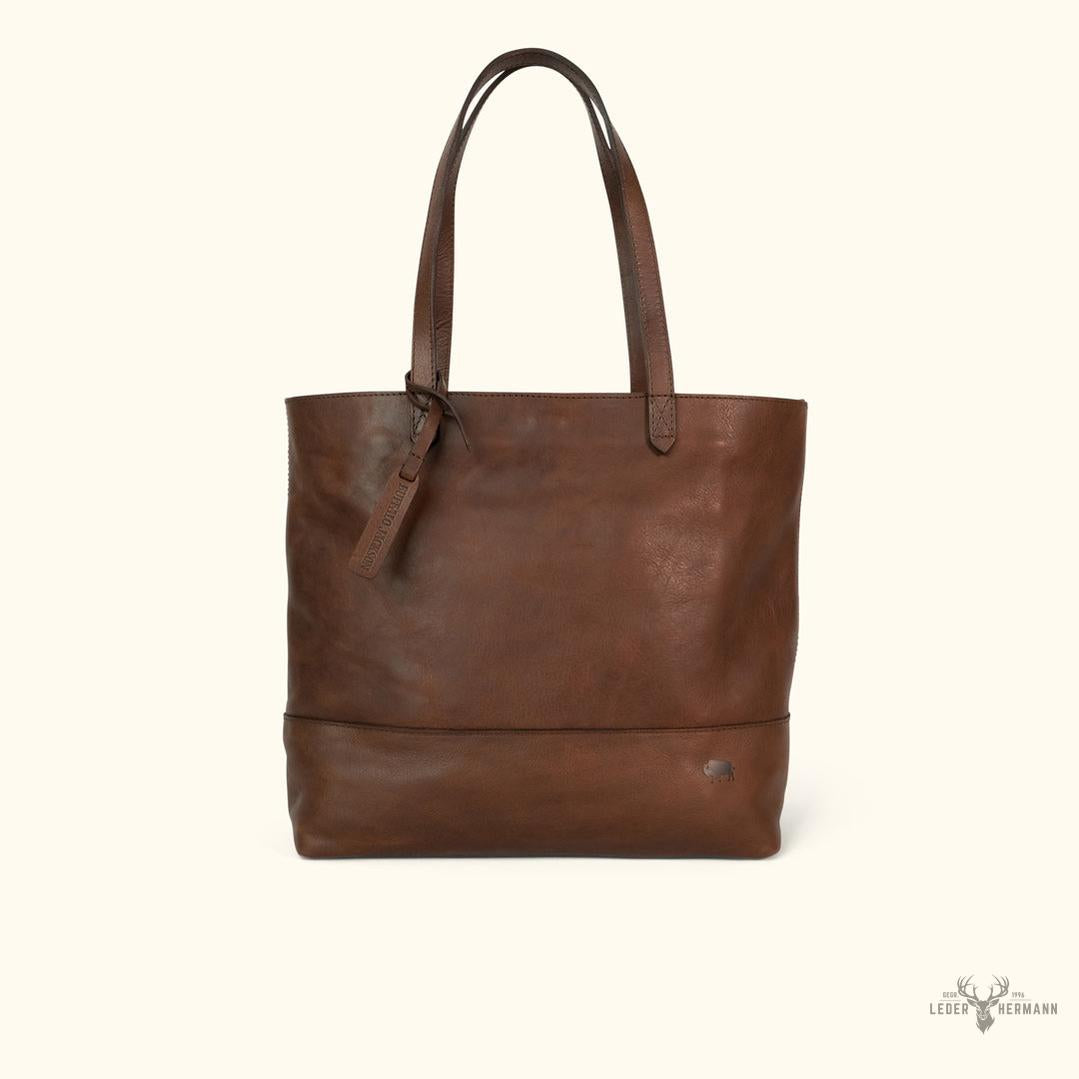 Madison Leder-Tasche im eleganten Dunkel-Hazelnut-Farbton