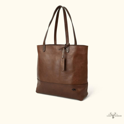 Madison Leder-Tasche im eleganten Dunkel-Hazelnut-Farbton