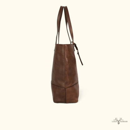 Madison Leder-Tasche im eleganten Dunkel-Hazelnut-Farbton