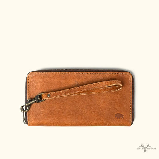 Madison Leder-Wristlet-Geldbörse | Satteltan
