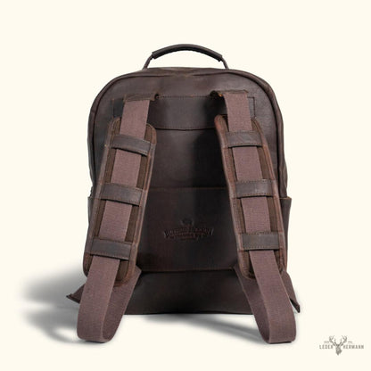 Leder Rucksack Walker | Vintage Stil Eiche