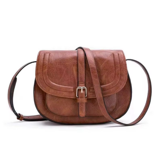 Evelyn Elegante Saddle Crossbody Bag