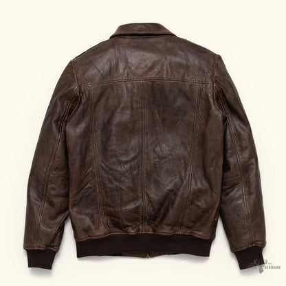Maverick Lederjacke Bomber | Braune Sercé mit Vintage-Effekt