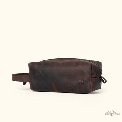 Roosevelt Leder-Autore-Set aus Büffelleder mit Dunkelarmband-XXL-Kurzausführung