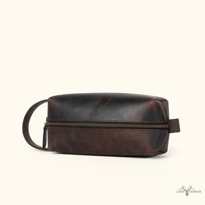 Roosevelt Leder-Autore-Set aus Büffelleder mit Dunkelarmband-XXL-Kurzausführung