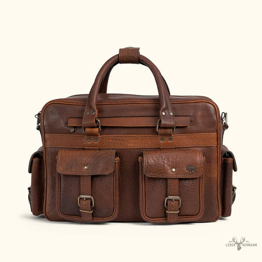 Limitierte Auflage Buffalo-Rindleder Piloten-Tasche