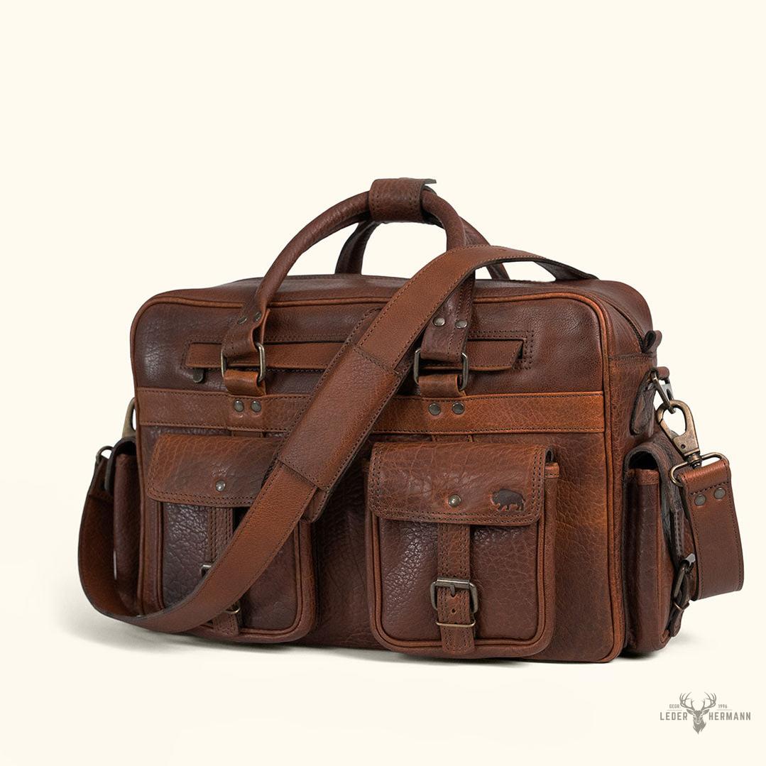 Limitierte Auflage Buffalo-Rindleder Piloten-Tasche