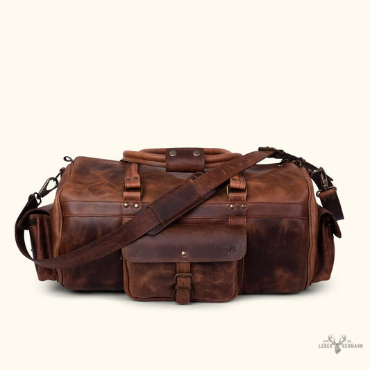 Reisegepäck aus Büffelleder Roosevelt Dunkel Eiche – Eleganz und Langlebigkeit für Ihre Reisen