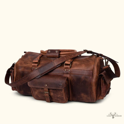 Reisegepäck aus Büffelleder Roosevelt Dunkel Eiche – Eleganz und Langlebigkeit für Ihre Reisen
