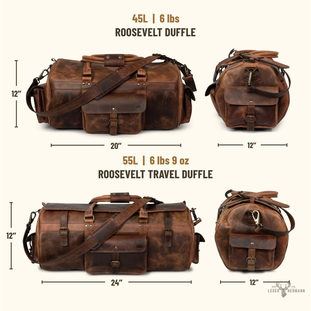 Reisegepäck aus Büffelleder Roosevelt Dunkel Eiche – Eleganz und Langlebigkeit für Ihre Reisen